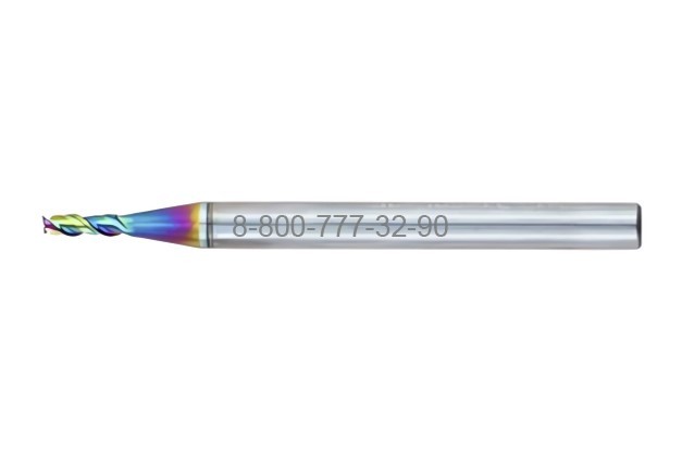 Фреза концевая твердосплавная 1.5х4х5х50 ц/х z=3 Ta-C "Deskar" Фреза концевая твердосплавная 1.5х4х5х50 ц/х z=3 Ta-C "Deskar"