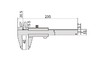 1205-1502S Штангенциркуль нониусный ШЦ-1 0-150 мм, 0.02 мм, губки 40 мм