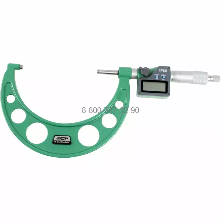 3108-125A Микрометр цифровой 100-125 мм, 0.001 мм, IP65 3108-125A Микрометр цифровой 100-125 мм, 0.001 мм, IP65