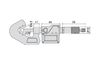 3590-255A Микрометр цифровой призматический 5-25 мм, 0.001 мм, IP65