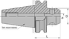 Оправка фрезерная Weldon BT40-SL25-100 Конус MAS403 BT