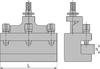Держатель быстросменный под прямоугольные державки CD32X150 Multifix