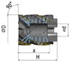 AH290-R063.070.04.A27.C фреза торцово-цилиндрическая 63х70х90, без хвостовика, СОЖ