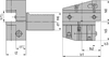 B3-60x32x60 Держатель инструмента VDI радиальный перевернутый Правый