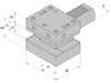 D1-40x25x72 держатель инструмента VDI двойной универсальный, правый