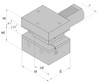 D2-30x20x60 держатель инструмента VDI двойной универсальный, перевернутый, левый