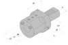 E2-30x10 Держатель инструмента VDI для расточных резцов, аксиальный