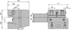 C2-60x32x125 Держатель инструмента VDI аксиальный Левый