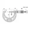 3210-25A Микрометр гладкий МК 0-25 0.001 мм, Тип Б