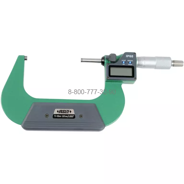 3108-100A Микрометр цифровой 75-100 мм, 0.001 мм, IP65 3108-100A Микрометр цифровой 75-100 мм, 0.001 мм, IP65