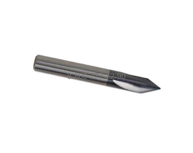 Фреза фасочная d10х60 z=3 TiAlSiN 55HRC 60° Фреза фасочная d10х60 z=3 TiAlSiN 55HRC 60°
