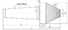 MHDJ-MT3-D49-d15-60° Центр токарный передний поводковый рифленый