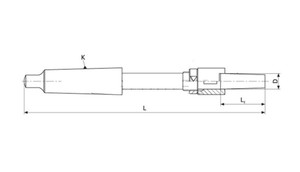 Оправка для насадных разверток и зенкеров КМ5-d32 (l=60 мм, l=470 мм без паза под клин)