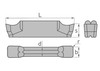 TDC3 DP515 пластина для отрезки и точения канавок