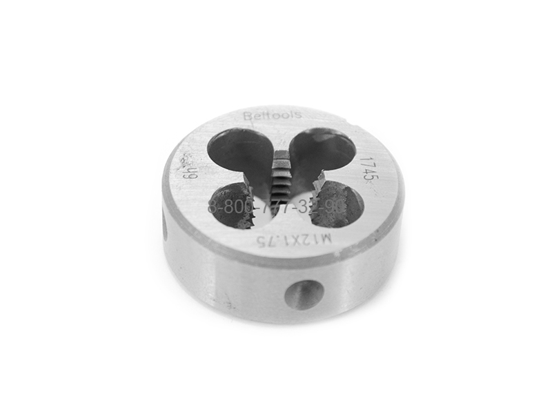 Плашка М12х1,75 (6h, D=38 мм, Beltools) Плашка М12х1,75 (6h, D=38 мм, Beltools)